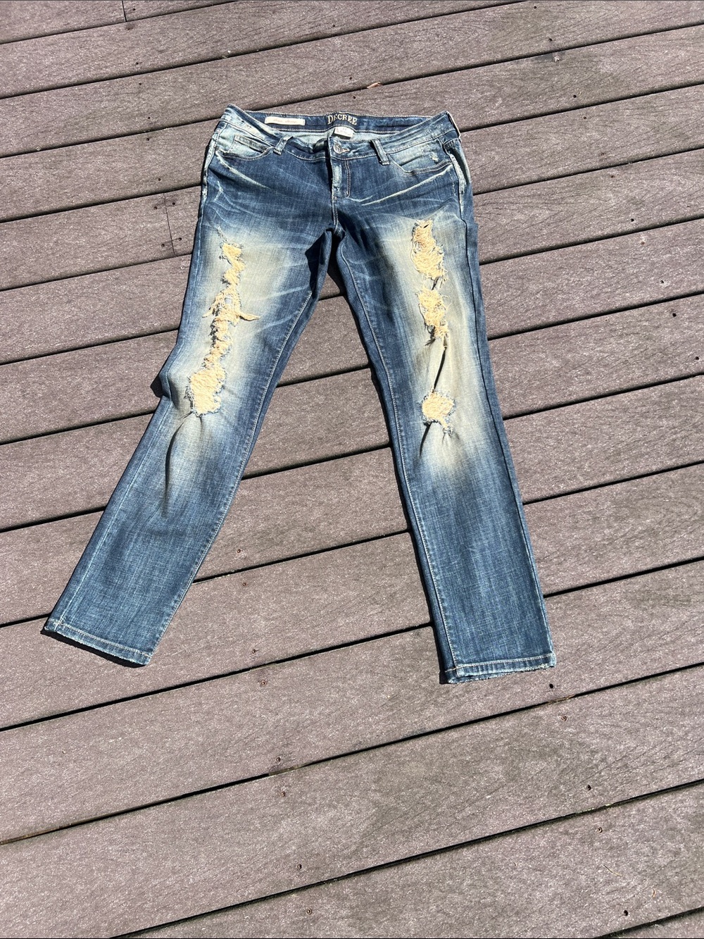 Jeans - skinny distressed Vintage size 13 Junior